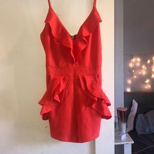 Orange/red priva romper